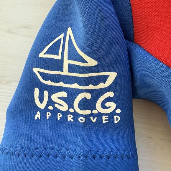 BODY GLOVE Kids Small 30-40 Lbs WetSuit/Life Jacket 50+ UVA Sun Protection Red - Picture 3 of 8